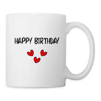 ALLES GUTE ZUM GEBURTSTAG!. ALLES GUTE ZUM GEBURTSTAG!. JAHRESTAG. - Tasse - Weiß - Rechts