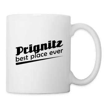 Prignitz - Stadt best place ever - Tasse - Weiß - Rechts