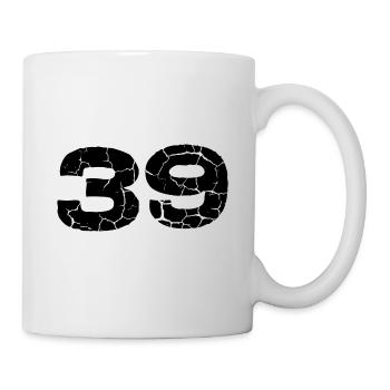 Maillot numéro 39 - Mug blanc - blanc - Droite