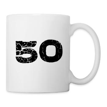 50 number jersey - Mug - white - Right