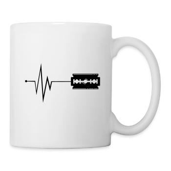 Rasierklinge Puls - Tasse - Weiß - Rechts