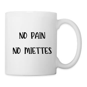 no pain no miettes - Mug blanc - blanc - Droite