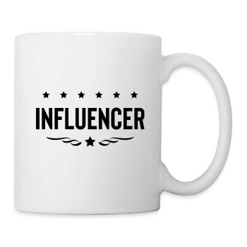 Influencer Beruf - Tasse - Weiß - Rechts