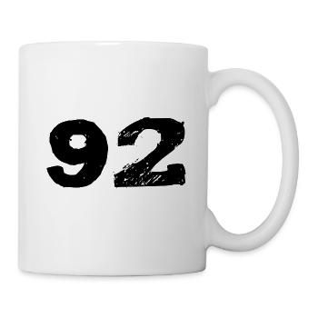 92 Number jersey - Mug - white - Right