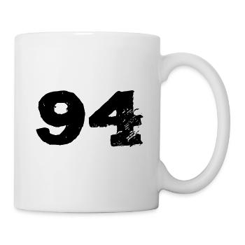 94 Maillot numéro - Mug blanc - blanc - Droite
