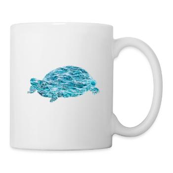 turtle, toad, animals, nature - Mug - white - Right