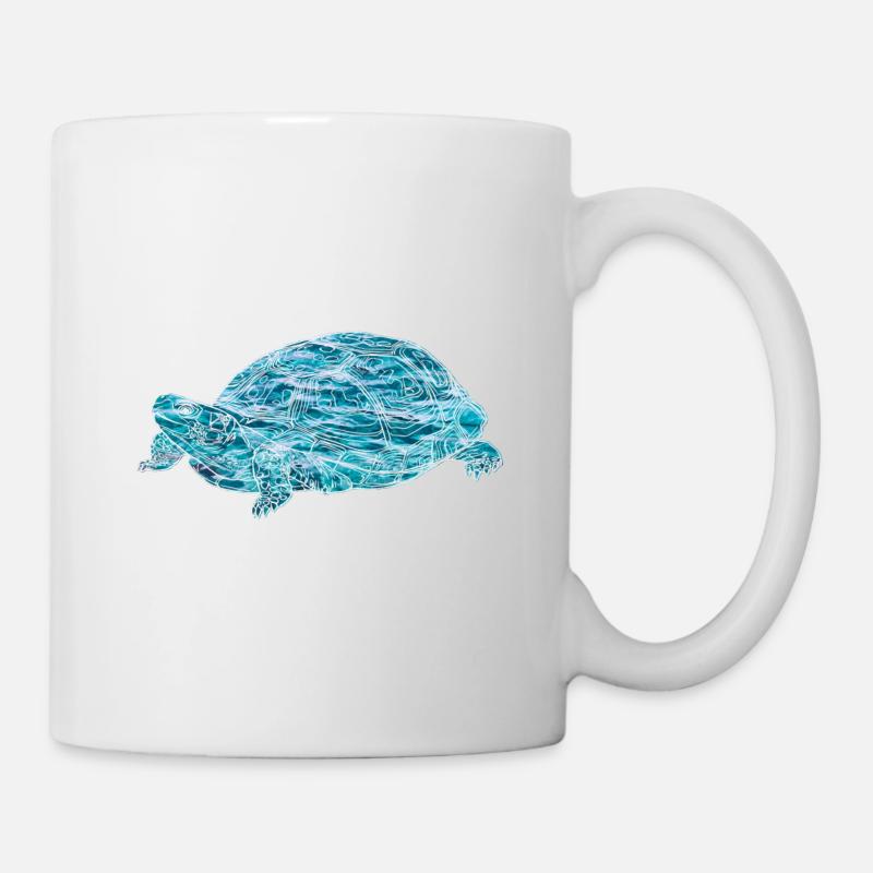 tortue, crapaud, animaux, nature - Mug blanc - blanc