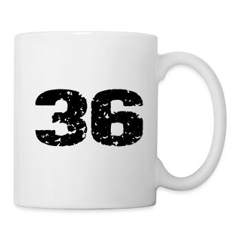 36 Number jersey - Mug - white - Right