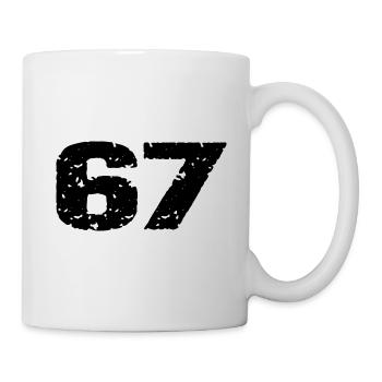 67 Number jersey - Mug - white - Right
