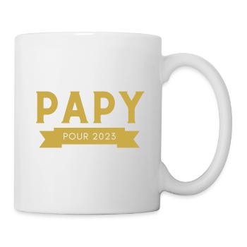 Papy pour 2023 - Mug blanc - blanc - Droite