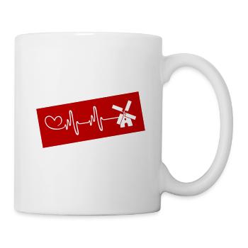 Moulin à vent Pulse Heart Love - Mug blanc - blanc - Droite