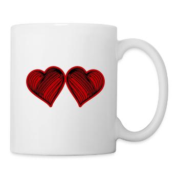 Symbole du cœur Amour - Mug blanc - blanc - Droite