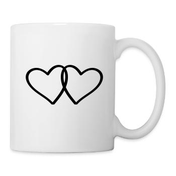 Hearts Love Symbol in Love - Mug blanc - blanc - Droite
