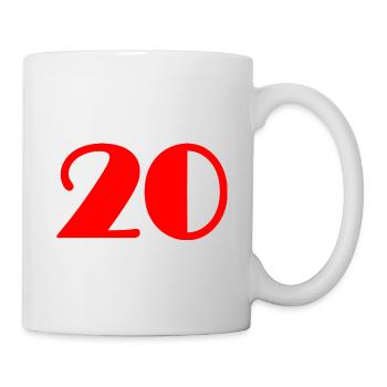 20 YEARS,20TH ANNIVERSARY,20 ANNIVERSARY 20 YEARS - Mug - white - Right