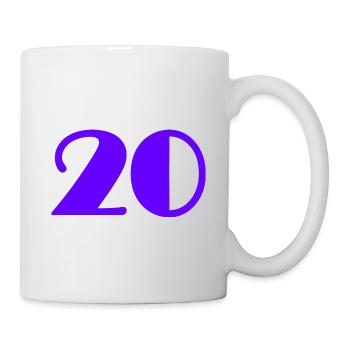 20 YEARS,20TH ANNIVERSARY,20 ANNIVERSARY 20 YEARS,20 - Mug - white - Right