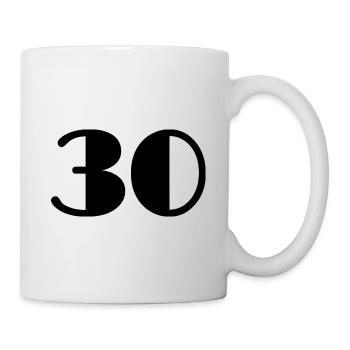 30 YEARS. 30. 30th ANNIVERSARY. 30 YEARS ANNIVERSARY - Mug - white - Right