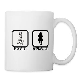 Ma femme votre femme - Mug blanc - blanc - Droite