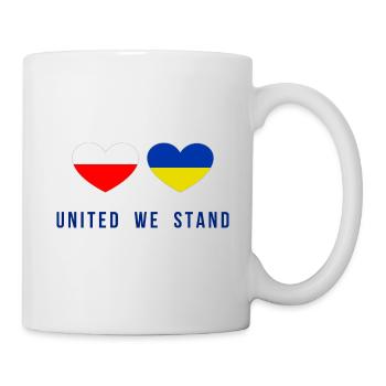 United we stand Poland and Ukraine - Mug - white - Right