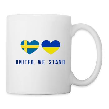 United we stand Sweden and Ukraine - Mug - white - Right