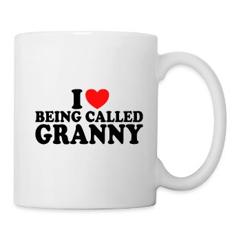 Cadeau Pour Mamies J'Adore Être Appelée Mamie - Mug blanc - blanc - Droite
