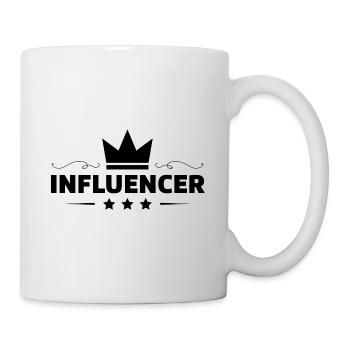 Influencer Beruf - Tasse - Weiß - Rechts