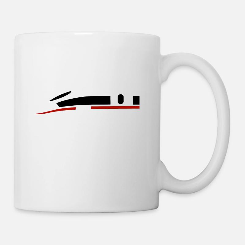 Schnellzug Abstrakt Deutschland Baureihe 412 - Tasse - Weiß