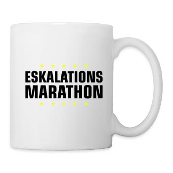 Eskalations Marathon - Tasse - Weiß - Rechts
