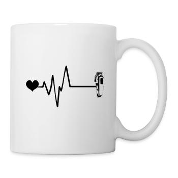 Rasage Pulse Coeur Amour - Mug blanc - blanc - Droite