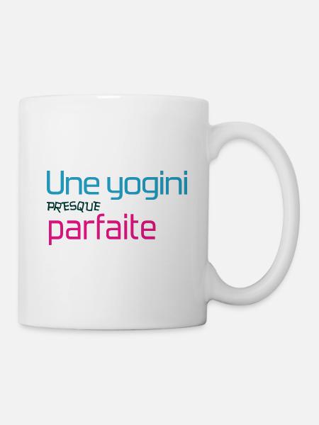 Une Yogini presque parfaite / Yoga - Mug blanc - blanc