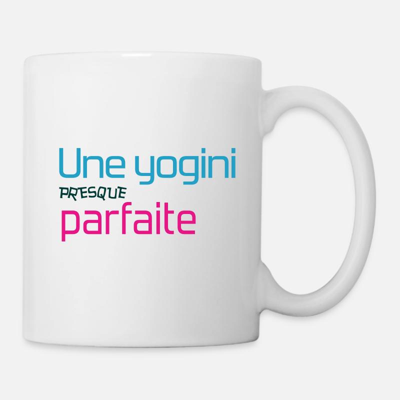 Une Yogini presque parfaite / Yoga - Mug blanc - blanc