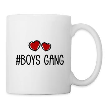 Boys Gang Herz Liebe - Tasse - Weiß - Rechts