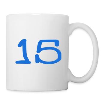 15. 15 ANS. 15e ANNIVERSAIRE. ANNIVERSAIRE 15 ANS. - Mug blanc - blanc - Droite