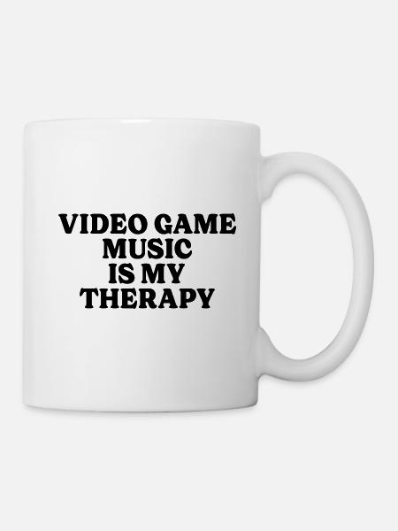 Geek Thérapie Musique De Jeux Vidéos - Mug blanc - blanc