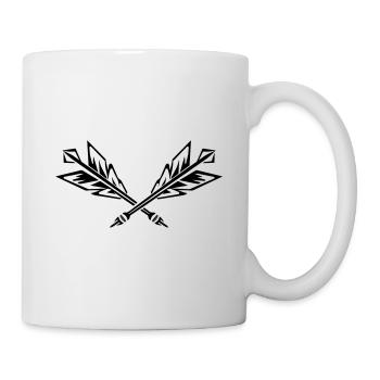 Dartpfeile Darts Symbol - Tasse - Weiß - Rechts