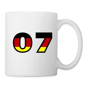 7 Numéro Allemagne Jersey - Mug blanc - blanc - Droite