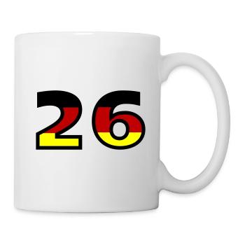 26 Number Germany Jersey - Mug - white - Right