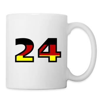 24 Zahl Deutschland Trikot - Tasse - Weiß - Rechts