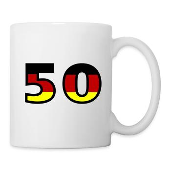 Maillot Allemagne numéro 50 - Mug blanc - blanc - Droite