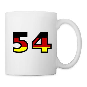 54 Numéro Allemagne Jersey - Mug blanc - blanc - Droite