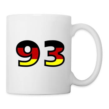 93 Number Germany Jersey - Mug - white - Right