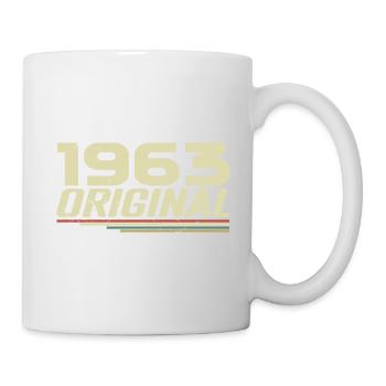 Né en 1963 Vintage 1963 Anniversaire Rétro 1963 - Mug blanc - blanc - Droite
