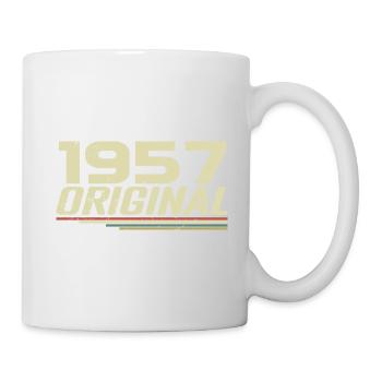 Né en 1957 Vintage 1957 Anniversaire Rétro 1957 - Mug blanc - blanc - Droite