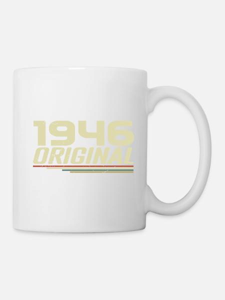 Jahrgang 1946 Jahrgang 1946 Retro Jubiläum 1946 - Tasse - Weiß