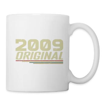 Born in 2009 Vintage 2009 Retro Birthday 2009 - Mug - white - Right