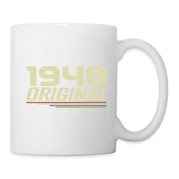 Jahrgang 1948 Jahrgang 1948 Retro Geburtstag 1948 - Tasse - Weiß - Rechts