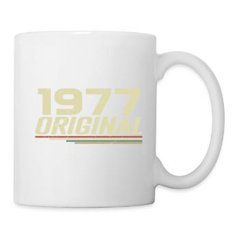 Né en 1977 Vintage 1977 Anniversaire Rétro 1977 - Mug blanc - blanc - Droite