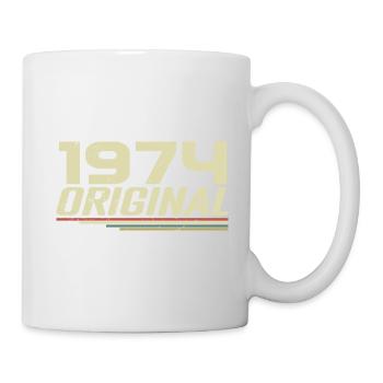 Né en 1974 Vintage 1974 Anniversaire Rétro 1974 - Mug blanc - blanc - Droite