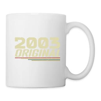 Né en 2003 Vintage 2003 Anniversaire Rétro 2003 - Mug blanc - blanc - Droite