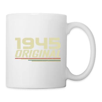 Né en 1945 Vintage 1945 Anniversaire Rétro 1945 - Mug blanc - blanc - Droite