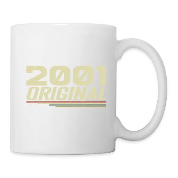Né en 2001 Vintage 2001 Anniversaire Rétro 2001 - Mug blanc - blanc - Droite